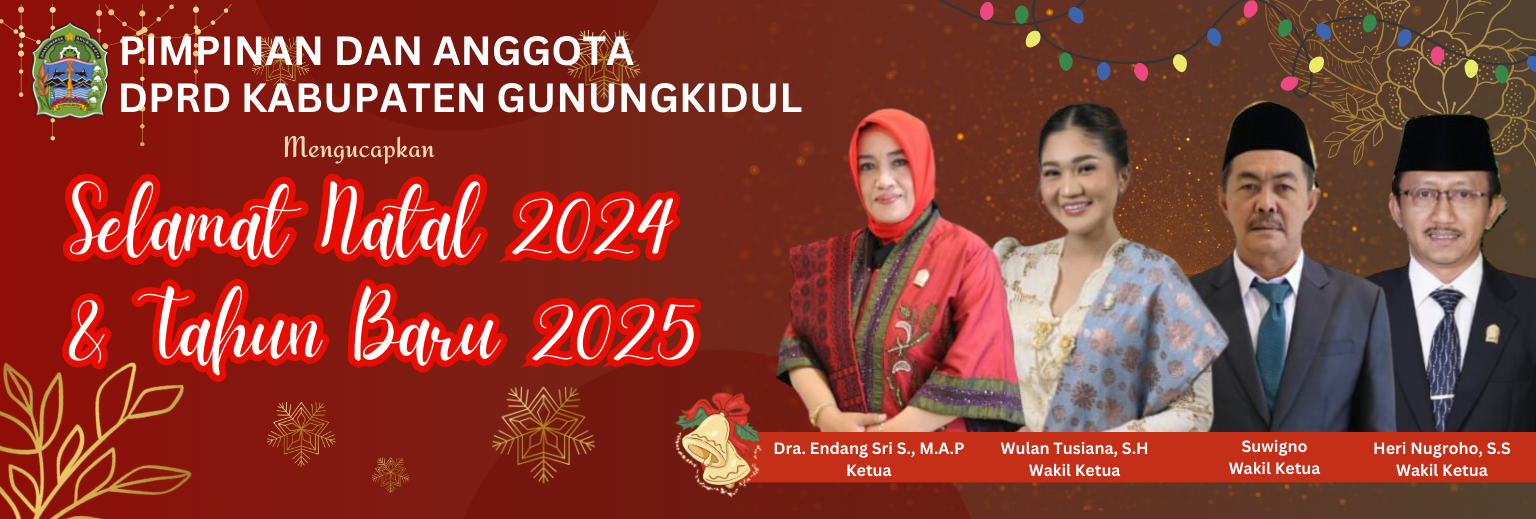 Ucapan Natal 2024 dan Tahun Baru 2025, Anggota DPRD Gunungkidul